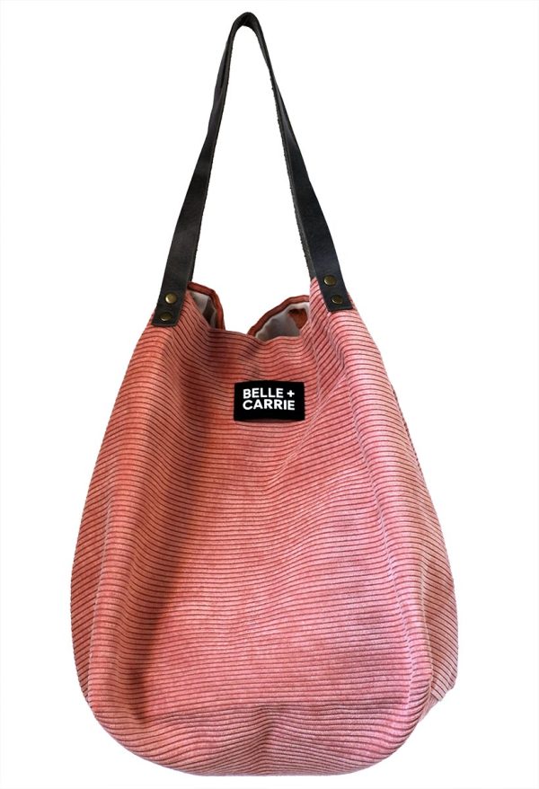 Schultertaschen - Peach Stripes